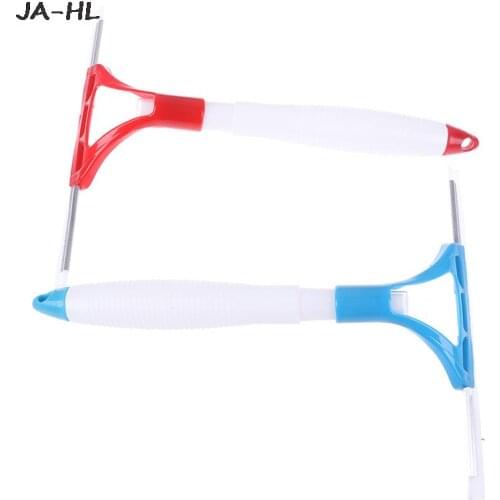 1PCS Portable Soft Glass Scraper Wiper Window Brush Cleaner Car Window Washing Squeegee Tool