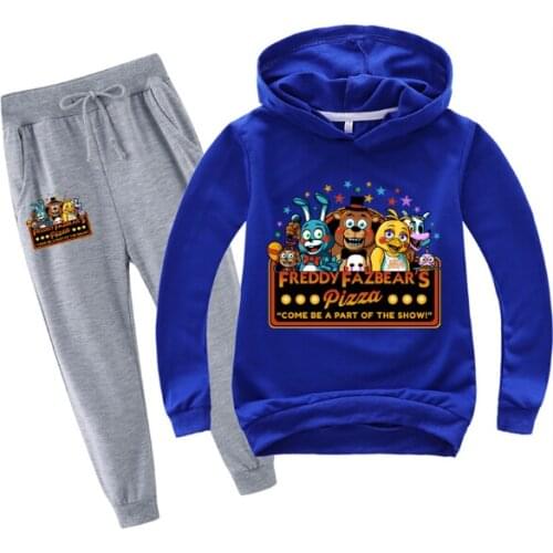 2-14 New Year Game Cartoon FNAF Boys Girls Childrens Clothing Set Fnaf Clothes Tracksuit Hoodies Costume Sportsuit