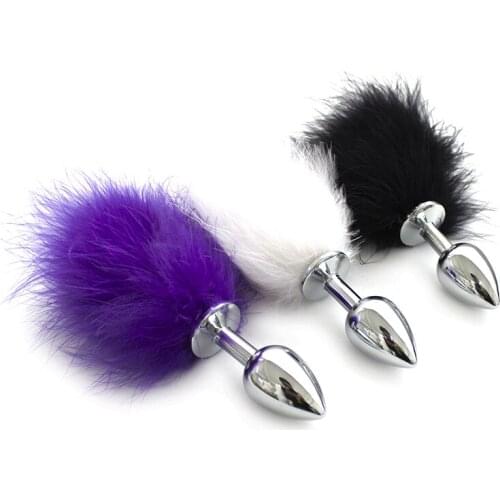 Anal Plug Silicone Rabbit Tail Butt Plugs Couple Flirting Cosplay Cute Plush Tails SM Prostate Massager Dildo Fetish Sex Toy 18