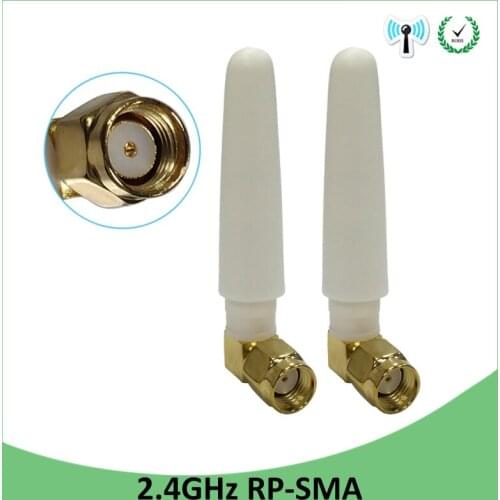 20PCS 2.4GHz IOT WiFi Antenna 2dBi Aerial RP-SMA Male Connector 2.4ghz antena wifi For PCI Card USB Wireless Router Wifi Booster