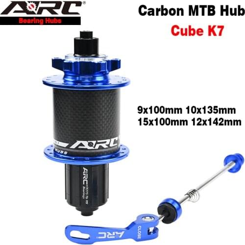 ARC Exclusive Carbon Fiber Bicycle Hub Carbon Front Hub Rear Hub 14G*32 Hole Mountain Bike Hub QR Thru Bicycle Hub 8-11 Speed