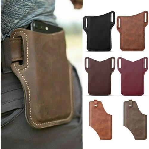 Mens Cellphone Loop Holster Case Outdoor Sports Accessories Portable Waist Pouch Running Cycling Fishing Anti-lost Phone Bags