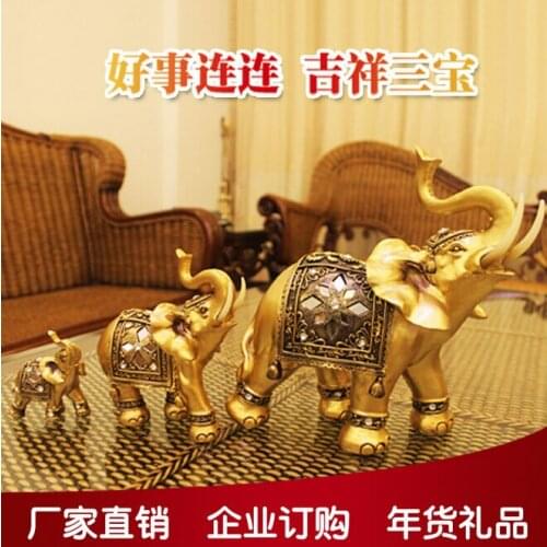 D creative European elephant resin wedding gifts home decoration room living room decoration wedding wedding gift