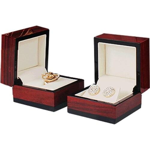 Wooden Wedding Ring Box Classic Display Packaging Small Gift Jewelry Storage Organizer Case New Arrivals