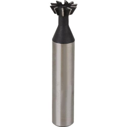 Double-edged 10mm 60 Degree Dovetail Slot Cutter 10 Flutes Metalworking Milling Blade