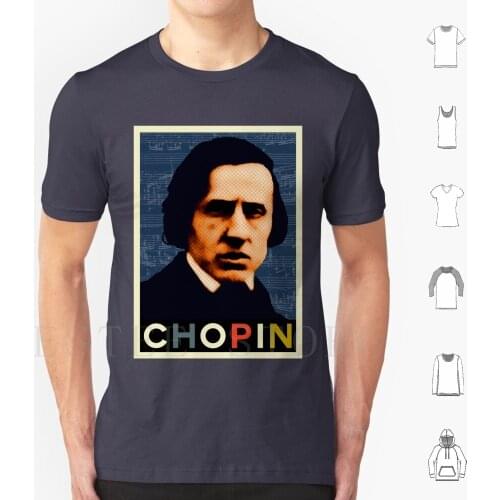 Chopin 2 T Shirt Men Cotton 6Xl Chopin Frederic Chopin Piano Pianist Classical Music Composer Music Green Blue Polish Poland