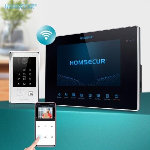 HOMSECUR 7" Wired WIFI Video&Audio Smart Doorbell Electric Lock Supported BC091HD+BM719WF-B
