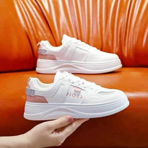 Womens Sneakers Sports Shoes Ladies Platform Tennis Female Flats Casual Vulcanize For Girl White Lolita Harajuku Kawaii 2022