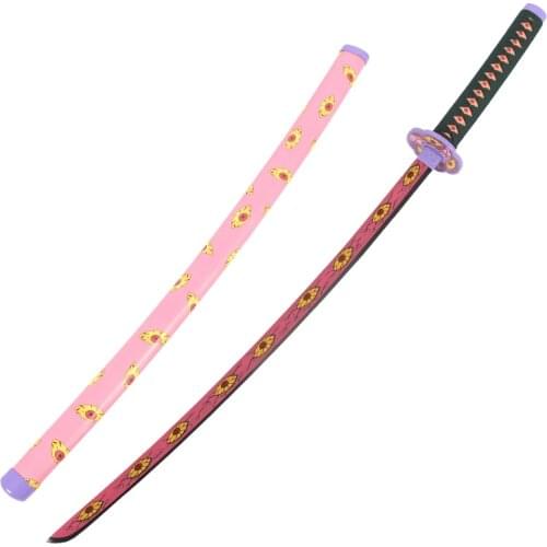 Devils Blade Wooden Knife Sword Weapon Demon Slayer Kokushibou/Tsugikuni Michikatsu Cosplay Samurai Sword Ninja Katana Props