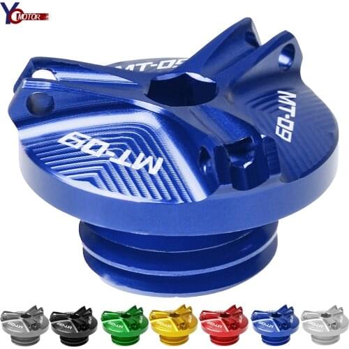 New Motorcycle Engine Oil Drain Plug Sump Nut Cup Oil Fill Cap Cover for YAMAHA MT-09 MT09 MT 09 TRACER 2015 2016 2017 2018