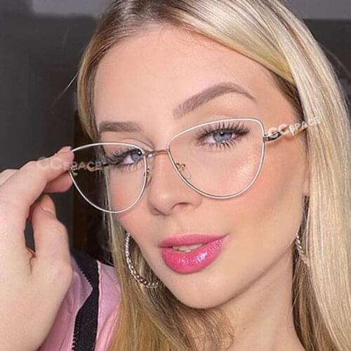 Veshion Cat Eye Anti-Blue Light Ultralight Glasses Frames Men Women Optical Fashion Computer Glasses