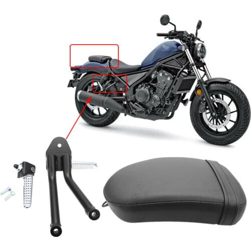 Motorcycle Passenger Seat Pad Cushion Rear Foot Pegs Footrests Complete Kit For Honda Rebel CMX 300 500 CMX300 CMX500 2017-2018