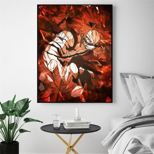 Eijiro Kirishima Poster Japanese Anime Canvas Painting Nordic Style Wall Art Print Decorative Picture For Living Room Home Decor