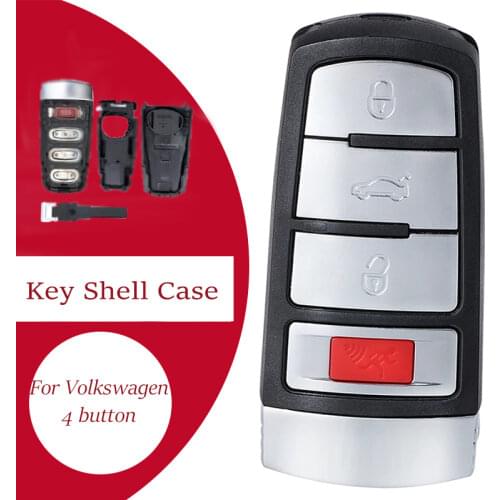 KEYECU Remote 4 Buttons Car Key Case For Volkswagen VW Passat CC B6 B7 B7L CC R36 Maogotan B5 Passat 3C Car Key Shell