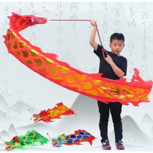 Chinese Style Dragon Dance Props For Children Carnival Festival Chinese New Year Square Performance Funny Practising Props