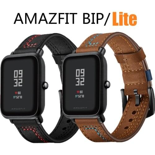 Watchbands For Xiaomi Huami Amazfit Bip S U pro GTS 2 mini gts2e Strap Smart Watch Soft Leather Wristband Bracelet belt