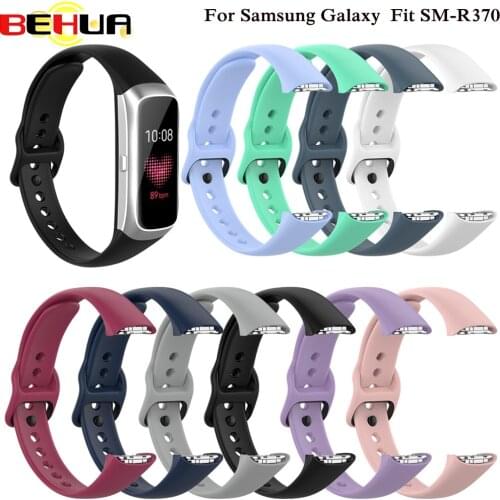 Silicone Sport Watch Band Strap Wrist Band Strap for Samsung Galaxy Fit SM-R370 SM R370 Smart Bracelet Watch Strap Accessories