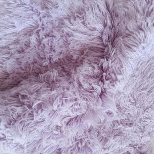 Lilac Flokati Blanket Chunky Newborn Wool Blanket Photography Props Sitter Wool Backdrops Fuzzy Wool Rug Photo Props