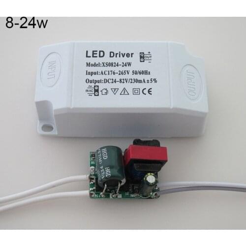 AC176-265V LED Driver Segmented Ceiling Lamp Light Transformer Constant Current Power Supply 24-36W/36-48W/36-50W 230mA