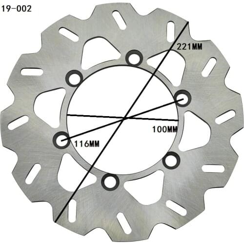 Motorcycle Rear Brake Disc Rotor For Kawasaki D-Tracker 250 98-05 KLX300 96-08 KX125 KX250 89-02 KLX300R 97-03 KX500 90-04