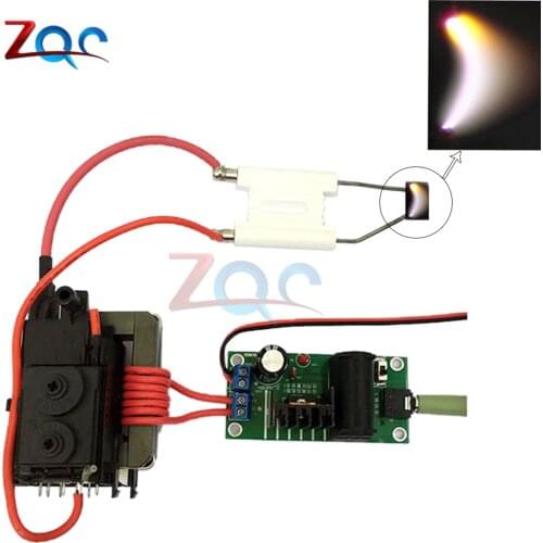 ZVS Tesla Coil Booster Driver Board 20KV High Voltage Generator Plasma Music Arc Speaker Kits +Ignition Coil+Spray Point DIY Kit
