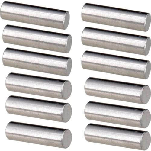 12x High quality Alnico 5 Humbucker Pickup Polepiece 15mm Pickup Magnet Slug Rods For Electric Guitar Replacement