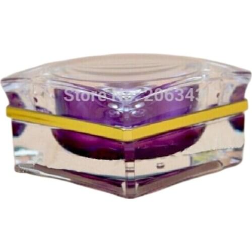 15g purple patels shape acrylic cream bottle,eyecream jar,Cosmetic Jar,Cosmetic Packaging