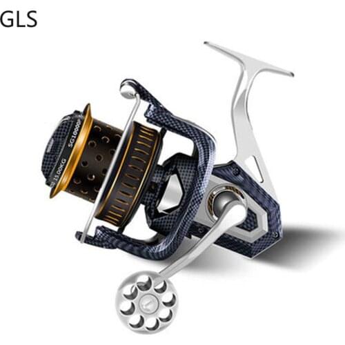 2021 Aluminum Alloy Spool Spinning Fishing Reels15KG Max Drag 4.1:1 High Speed Carp Saltwater Reel Fishing Accessories