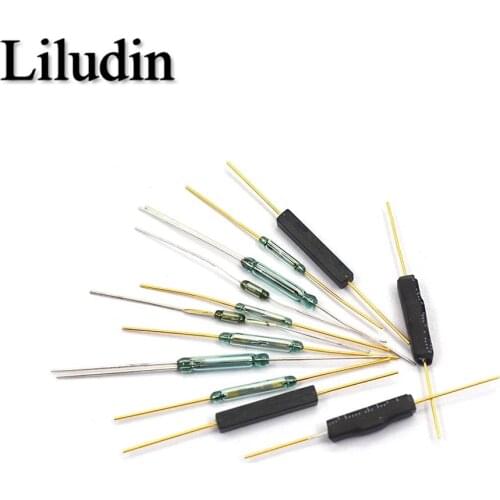 5PCS N/O Reed switch Magnetic Switch 2 * 14mm Normally Open Magnetic Induction switch N/C Normally closed MKA14103 GPS-14B