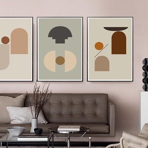 Nordic Abstract Geometric Minimalist Canvas Printing Paintings Posters Wall Art Picture for Living Room Home Decor No Frame