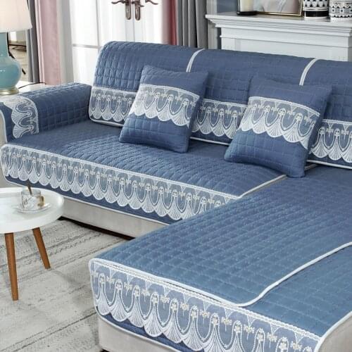 Cotton Linen Fabric Sofa Cover Sofa Towel Solid Color Couch Cover Seat Cover for Living Room Corner Sofa Towel