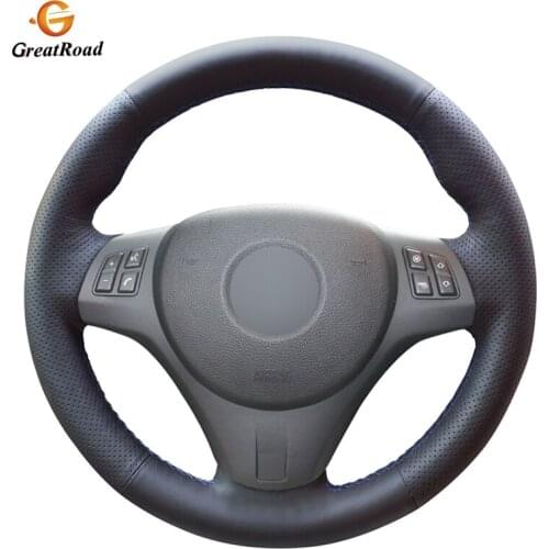 Black Genuine leather Car Steering Wheel Cover for BMW M3 2009-2013 E92
