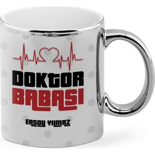 Fathers Day Custom Doctor Father Chrome Mug Cup-2