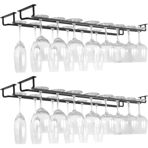 Wine Glass Holder Under Cabinet Wine Glass Holder Hanger Convenience Hanging Stemware Holder For Kitchen TS1