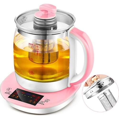 Electric kettlehealth pot is fully automatic Add thick-glass multi-function medicine mini split boiling tea cooker