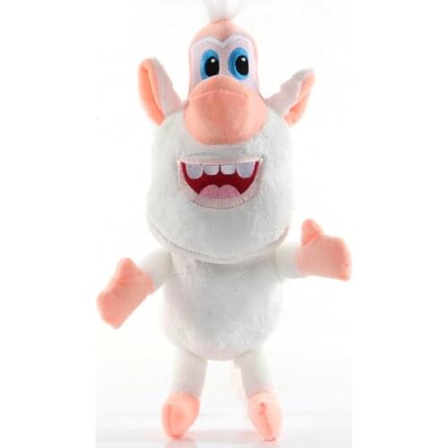 38cm Russia Cartoon Little White Pig Plush Toy White Monkey Soft Cotton Doll Action Figures Toys Cooper Booba Buba Plush Toys
