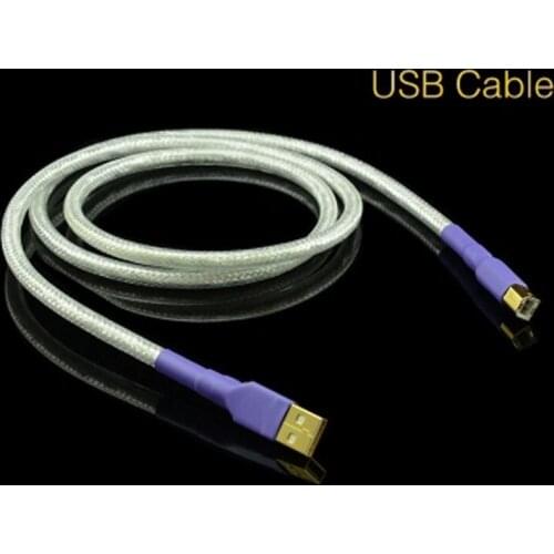 Hi-Fi 4N 99.99% OFC USB Type A To USB Type B Cable Thick USB Audio Cable W/ Shiled & ALum Foil For PC Hi-Fi Audio
