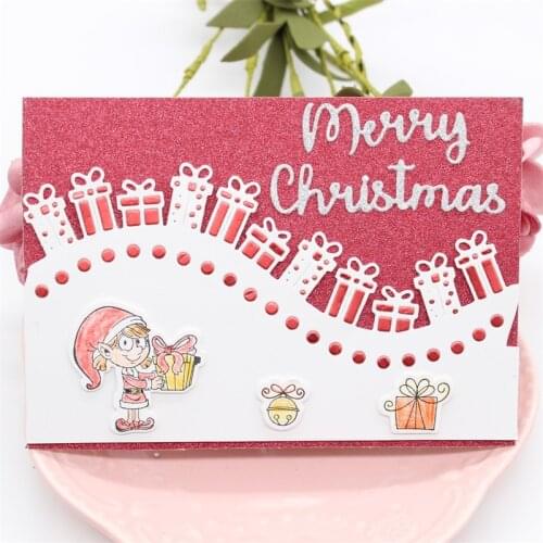 KSCRAFT Christmas Gift Border Metal Cutting Dies Stencils for Scrapbooking/photo album Decorative Embossing Paper Cards