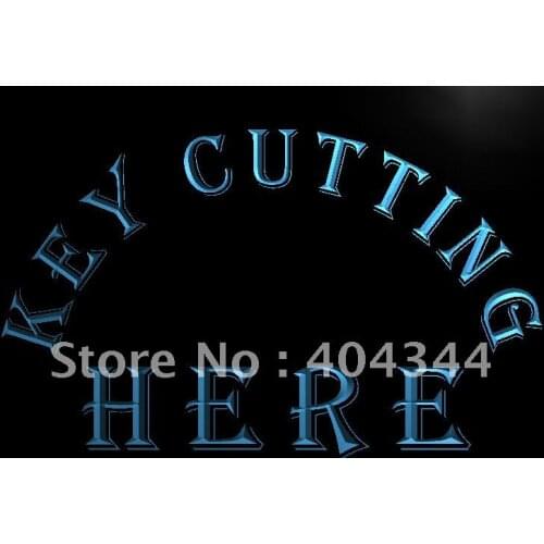 LB882- Key Cutting Here Cut Light Sign home decor crafts