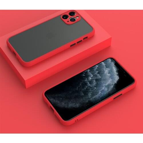Matte Shockproof Case For iPhone 12 Mini 11 Pro Max 12Pro 11Pro XS X XR 8 Plus 7 SE 2020 with Camera Protector Cover Accessories