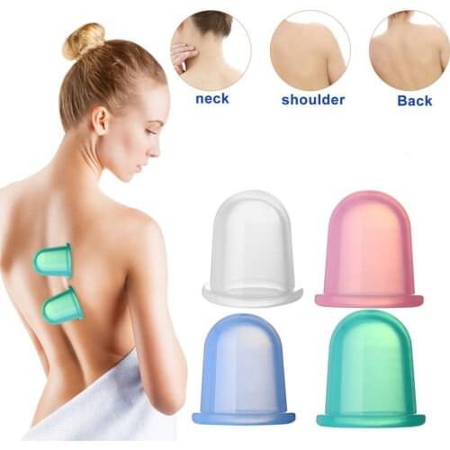 Health care Anti Cellulite Massager Vacuum Cans Silicone Cupping Cups Family Full Body Massage Back Massage Suction Helper