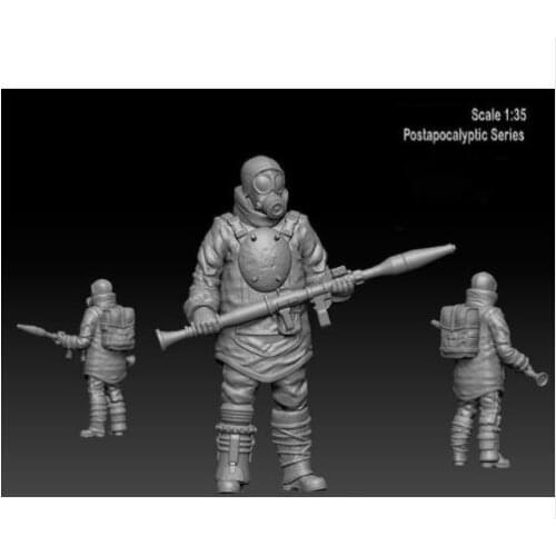 New Unassembled 1/35 APOCALITTICO GUARDIA Modellino di soldier Resin Kit DIY Toys Unpainted resin model