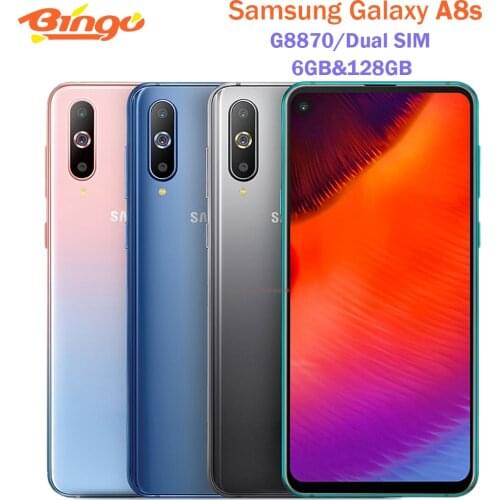 Samsung Galaxy A8s G8870 Dual SIM Original Unlocked LTE Mobile Phone Octa Core 6.4" Triple Rear Camera 6GB&128GB Fingerprint NFC