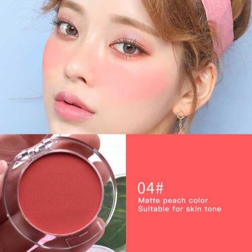 6 Color Blush Makeup Palette Mineral Powder Red Rouge Lasting Natural Cream Cheek Tint Orange Peach Pink Korean Blusher Pro #2