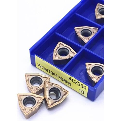 Turning Insert WCMT06T308 FN ACZ330 Milling CNC Lathe Parts Tool WCMT 06T308 Insert For U Drilling Lathe Insert