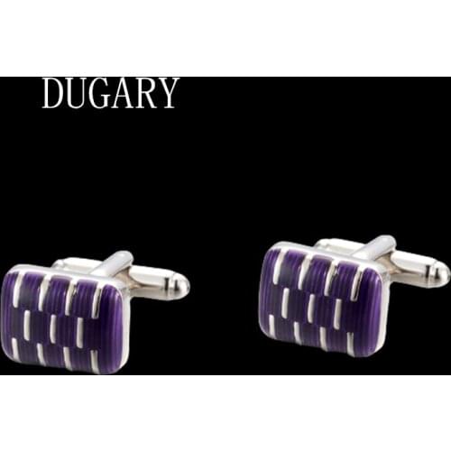 DUGARY Luxury shirt cufflinks for mens Brand cuff buttons cuff links High Quality Square wedding abotoaduras Jewelry gemelos