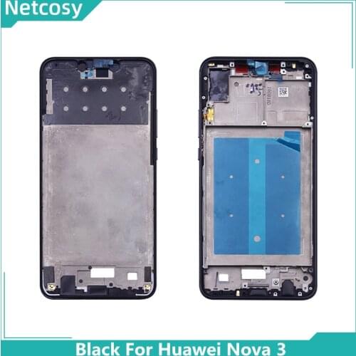 For Huawei Nova 3 3i 3e Mid Middle Frame Replacement For Huawei Nova 3E Housing Middle Frame Bezel Cover For Huawei Nova 3 Nova3