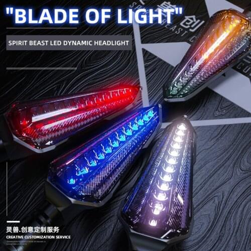 Spirit Beast L24 Universal Motorcycle Warning Lights Modified Accessories 12V LED Lights Daytime Running Lights for Honda Yamaha