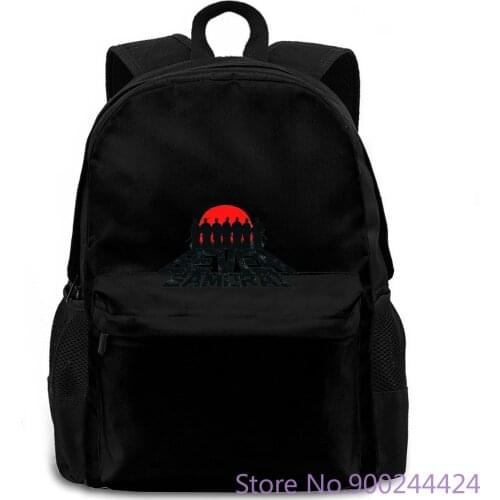 Vintage SEVEN SAMURAI AKIRA 90th Brand Fitness Body Building women men backpack laptop travel school adult student