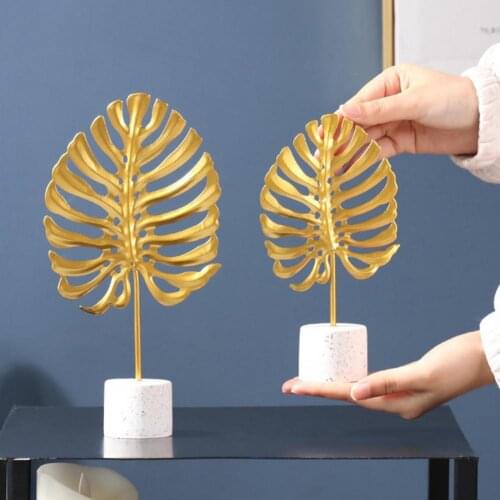 Golden Ginkgo Turtle Leaf Design Model Display Mold Home Office Decor Accessory
